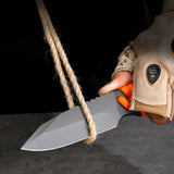 Rope-Tying Knife – Compact Rigging Tool with Folding Blade & Marlin Spike