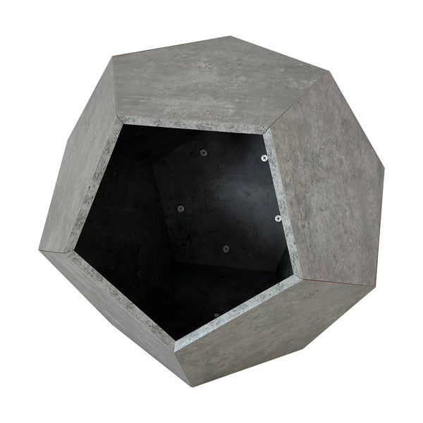 25.98" Modern Pet Furniture – Cat Rack, Side Table & Flower Pot Stand in Cement Gray Multifunctional MDF Design