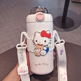 Sanrio Licensed 500 ml Insulated Stainless Steel Bottle – Cute Character Straw Bottle for Travel & Daily Use 🥤🎀