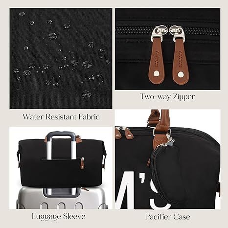 Women’s Weekender Travel Duffel Bag – 3PCS Set Carry-On Tote, Gym & Mom Bag