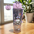 Kuromi Transparent Sports Water Bottle 800 ml – Leak-Proof Pop-Up Lid & Shatter-Resistant Design
