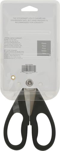 Heavy-Duty Stainless Steel Kitchen Shears with Soft Grip & Blade Guard