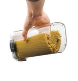 ProKeeper Airtight Pasta Storage Container – Portion Control Spaghetti Keeper with Silicone Seal (Clear)