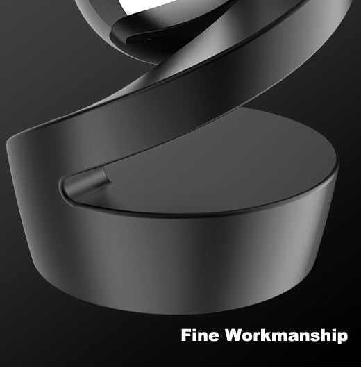 Kinetic Desk Fidget Toy Gravity Defying Metal Spinner Stress Relief Balance Desk Decor Gray Rose Gold