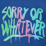 Toddler Girl Zip-Up Hoodie Jacket – “Sorry or Whatever” Letter Print Long Sleeve Sweatshirt, Casual Kids Hooded Jacket
