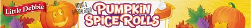 Little Debbie Pumpkin Spice Rolls – Fall Snack Cakes with Vanilla Creme Filling – 6 Individually Wrapped Rolls