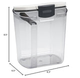 ProKeeper 4-Quart Airtight Flour Storage Container with Leveling Bar – BPA-Free & Dishwasher Safe