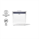 Airtight POP Food Storage Containers – Stackable BPA-Free Pantry Canisters (Clear)