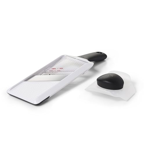Adjustable Handheld Mandoline Slicer with Non-Slip Handle for Vegetables & Fruit