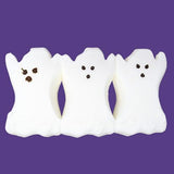 Halloween Ghost Marshmallow Candy – 3 Pack (6 Ghosts per Pack) – Vanilla Flavored Spooky Treats for Parties & Trick-or-Treating