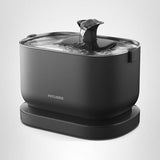 PETLIBRO Dockstream Battery-Operated Cat Water Fountain 3L – 5000mAh Wireless Stainless Steel System (Black)