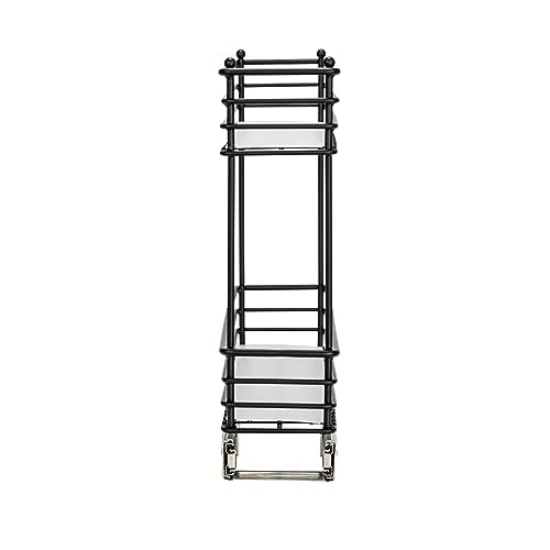 Household Essentials Glidez 2-Tier Pull-Out Cabinet Organizer – Slim Slide-Out Steel Storage with Protective Liners