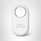Samsung Galaxy SmartTag2 Bluetooth Tracker, SmartThings Find Compatible Item Locator with 500-Day Battery & Waterproof Design – White