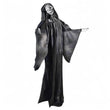 Haunted Hill Farm 63-in. Talking Reaper Halloween Animatronic, Indoor or Outdoor Halloween Decoration with Flashing White Eyes, Poseable and Battery Operated Fright Props for Home or Haunted House
