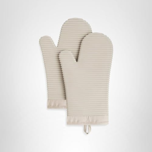 Heat-Resistant Silicone Oven Mitt Set – Waterproof, Non-Slip, 2-Pack