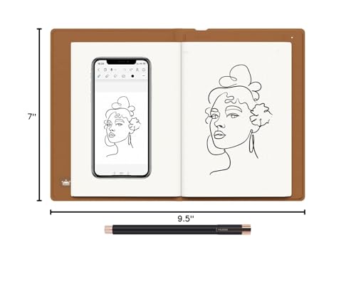 Huion Note Smart Digital Notebook – A5 Paper to App Writing System (Orange)