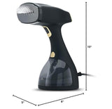 Electrolux Black Professional Handheld Garment Steamer with Ceramic Soleplate and Advanced Leak-Proof Steam Technology