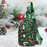 Christmas Holiday Chest Bag 🎄 Festive Crossbody Sling Bag for Travel, Gifts & Parties