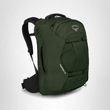 Osprey Farpoint 40L Men’s Travel Backpack – Lightweight Carry-On Pack with Stowaway Harness, Laptop Sleeve, Gopher Green