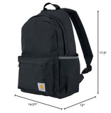 Carhartt 21L Classic Laptop Backpack – Water-Resistant Everyday Pack with 15″ Laptop Sleeve (Black)