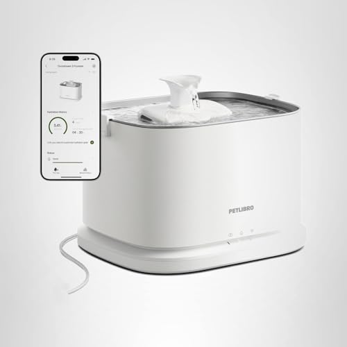 PETLIBRO Dockstream 2 Smart Cat Water Fountain 3L – WiFi Hydration Tracking & Pump-Free Design (White)