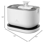 PETLIBRO Dockstream Wireless Cat Water Fountain 3L – Rechargeable Base & Radar Sensor Flow (White)