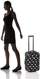 Rockland Fashion 2-Piece Softside Upright Luggage Set, Expandable Carry-On & Flight Tote with Telescopic Handle (Black Dot)