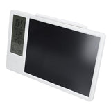 HD LCD Electronic Calendar Writing Tablet – Smart Desk Organizer with Time & Climate Display (White)