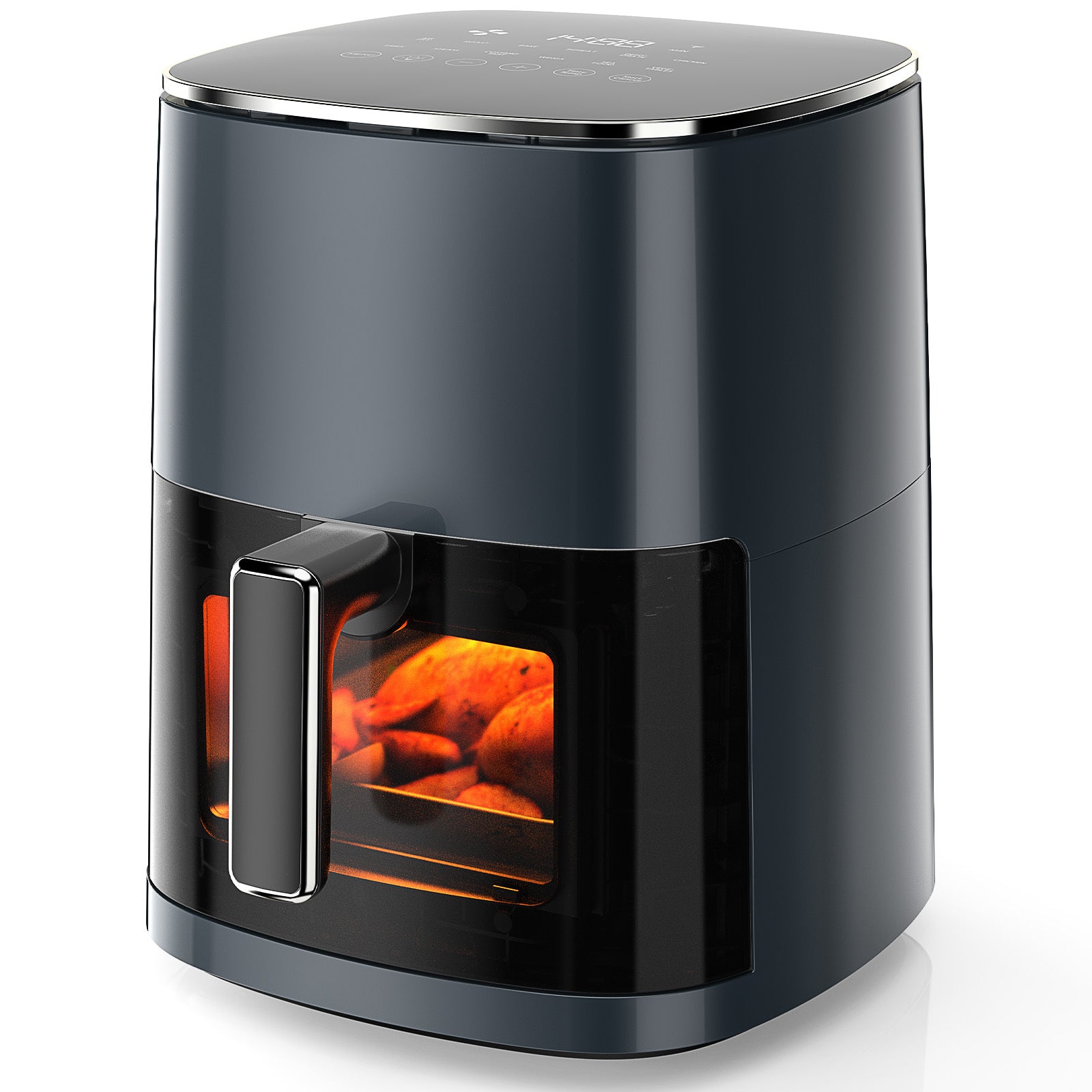 6-Quart Square Air Fryer with Viewing Window – 12-in-1 Multifunction Cookware with 400°F Max, Dishwasher-Safe Components