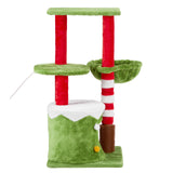 2-Story Cat House with Hammock & Climbing Frame – Multi-Level Cat Condo with Platforms and Scratch-Resistant Design