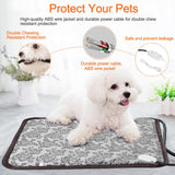 Pet Heating Pad – Electric Waterproof Heating Mat with Adjustable Temperature & Chew-Resistant Cord for Dogs & Cats