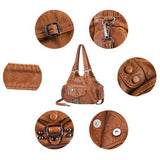 Vintage High-Quality Leather Luxury Handbag – Elegant Shoulder & Tote Bag for Women