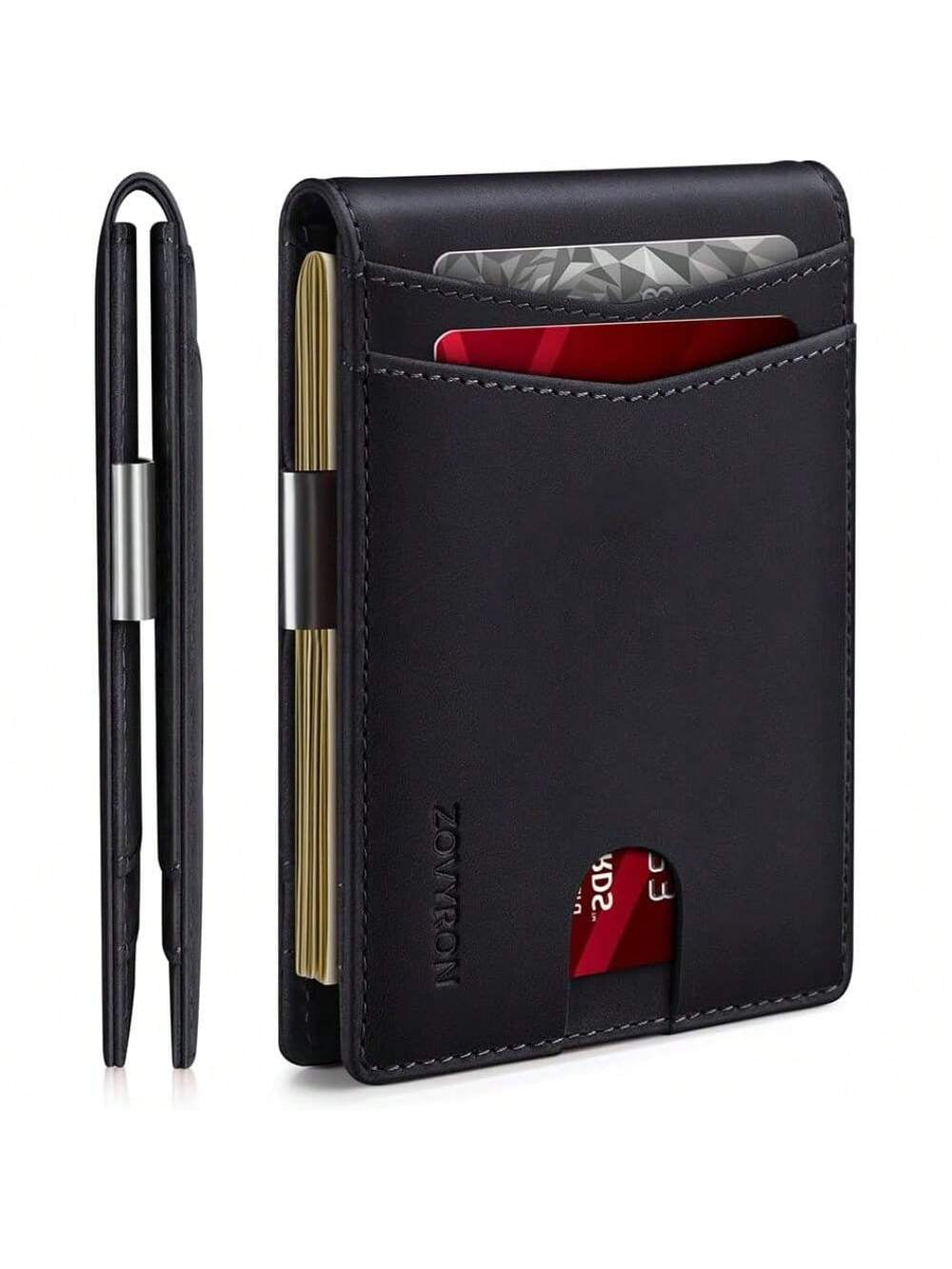 Elegant Slim Bifold Wallet with RFID Security