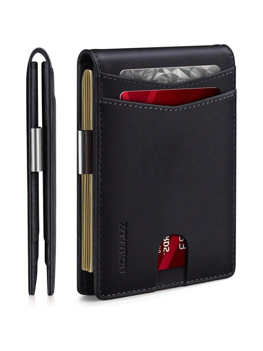 Elegant Slim Bifold Wallet with RFID Security