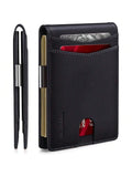 Elegant Slim Bifold Wallet with RFID Security
