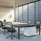 OLIXIS Ergonomic Office Desk Computer Chair, High Back Comfy Swivel Home Gaming Mesh Chairs with Wheels, Adjustable Headrest, Comfortable Lumbar Support, Flip-up Arms, 144° Tilt for Study - PulinGO