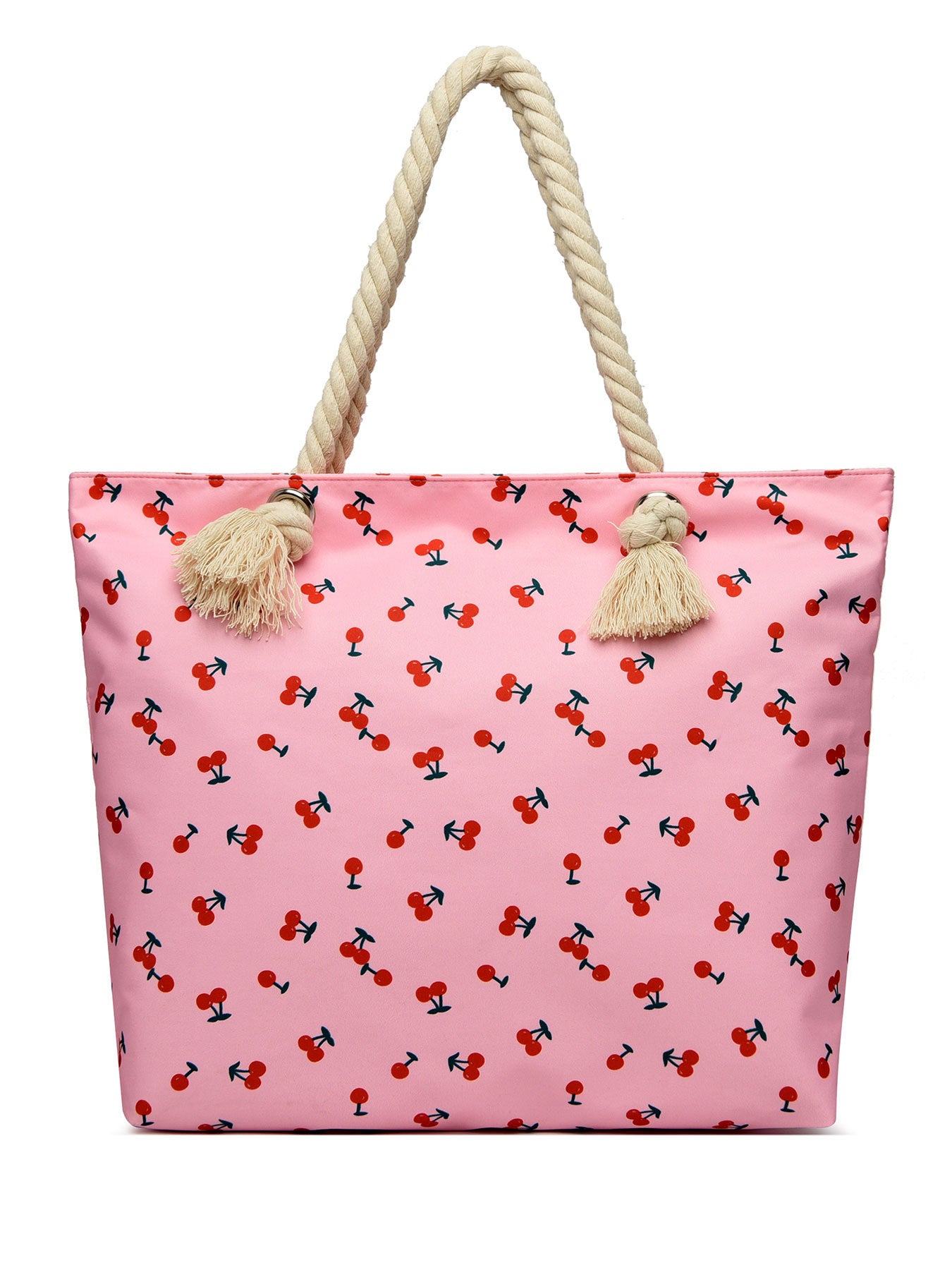 Women’s Art Flower Pattern Beach Tote – Waterproof & Sandproof Large Capacity Bag