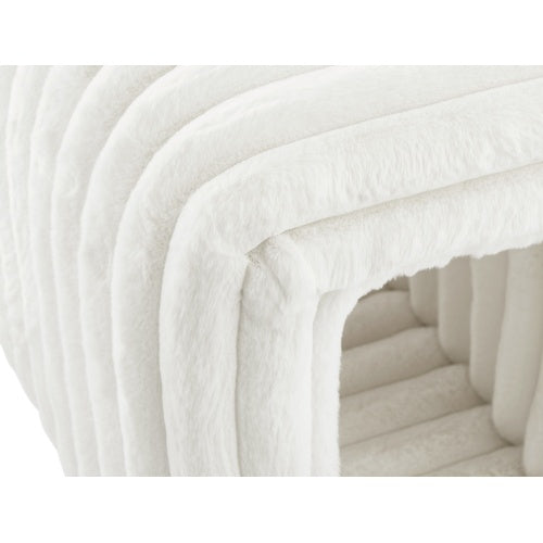 Ottoman Storage Bench – Cozy Corduroy Pet Hideaway for Cats, Dual-Purpose Living Room & Bedroom Furniture