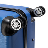 3-Piece ABS Hard Shell Luggage Set – Lightweight Spinner Suitcases with TSA Lock (20/24/28 Inches, Blue)