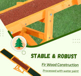 Wooden Dog Agility Seesaw – 71" Weather-Resistant Training & Exercise Equipment for Dogs, Outdoor Natural Wood Balance Board