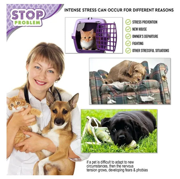 Cat Calming Diffuser 🐾 Anti-Anxiety Plug-In with Pheromones – Stress & Behavior Relief for Happy Cats