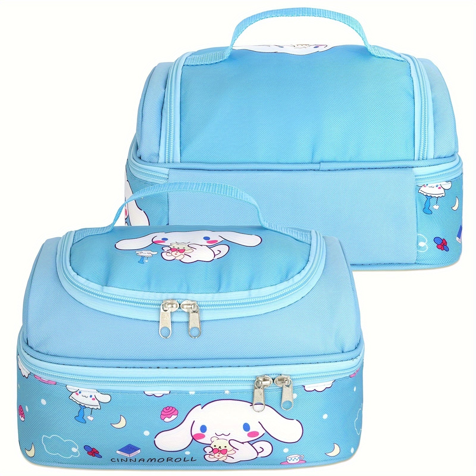 Kuromi Insulated Lunch Tote – Cartoon Pink Lunch Box Bag for Work, Travel & Picnic