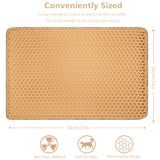 Double-Layer Rice-Shaped Cat Litter Pad – Waterproof EVA Non-Slip Mat for Cats, Easy Cleaning & Mess Prevention