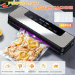 65 KPA Commercial Food Vacuum Sealer Machine Seal A Meal Food Saver System with 30 Free Bags, Dry/Moist Modes, 6-In-1 Sealing Machine for Food Storage & Sous Vide, Automatic Food Sealing Machine - PulinGO