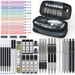 Ultimate 45-Piece School Stationery Kit – Gel Pens, Mechanical Pencils, Highlighters & Pen Case
