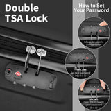 3-Piece ABS+PC Suitcase Collection