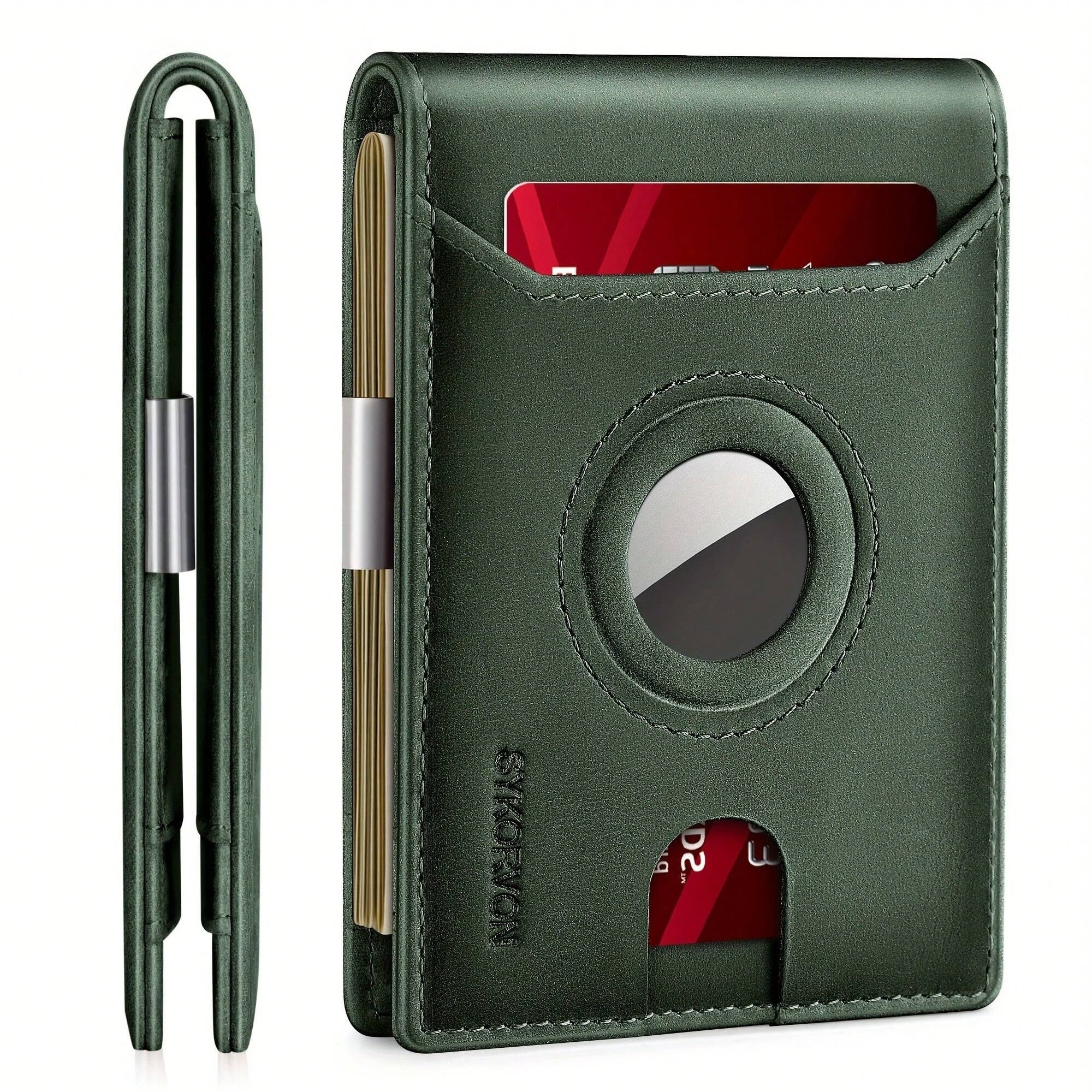 Minimalist & Smart AirTag Leather Wallet