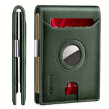 Minimalist & Smart AirTag Leather Wallet