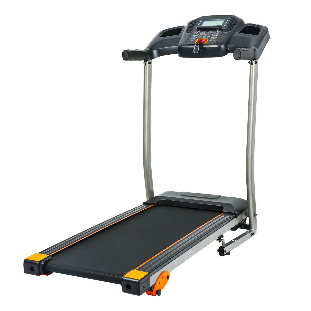 Folding Treadmill – Compact Fitness Equipment with LCD Display for Walking, Running & Cardio Exercise at Home Gym