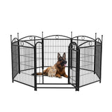 32″ 8-Panel Metal Dog Fence – Heavy Duty Outdoor Pet Playpen for Dogs, Cats & Small Animals